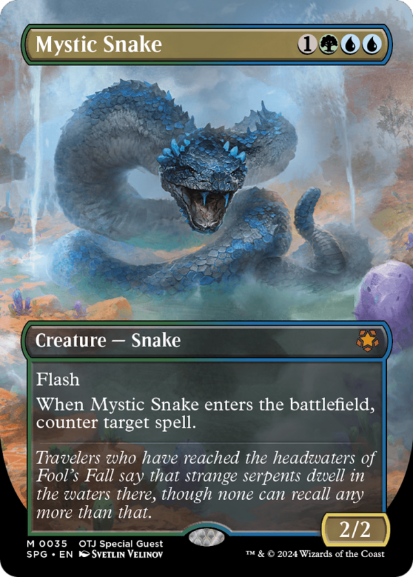 Mystic Snake (Borderless) [Outlaws of Thunder Junction Special Guests] For Discount