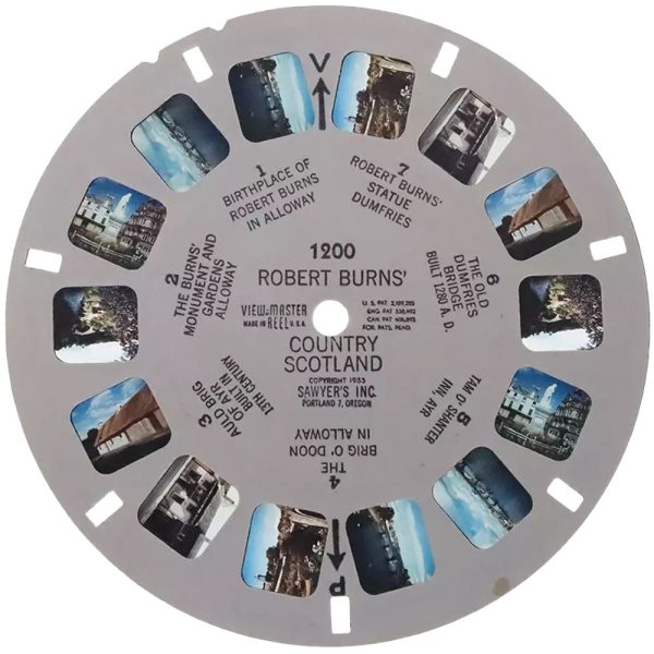 Robert Burns Country Scotland - View-Master Single Reel - vintage - 1200 Sale