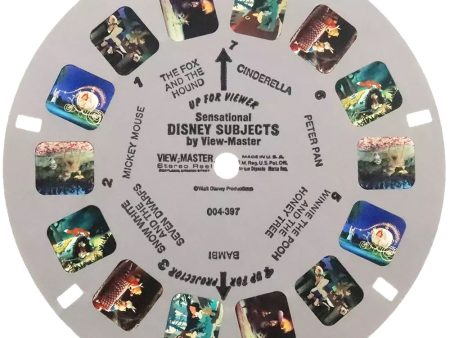 Sensational Disney Subjects - Demonstration Reel - View-Master Single Reel - vintage (004-397) Supply