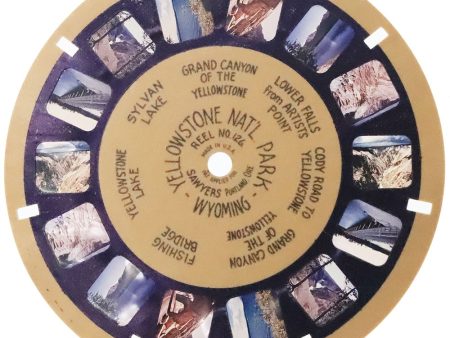 Yellowstone Nat l Park - Wyoming - View-Master Blue-Ring Reel - vintage - (BR-126c) Online