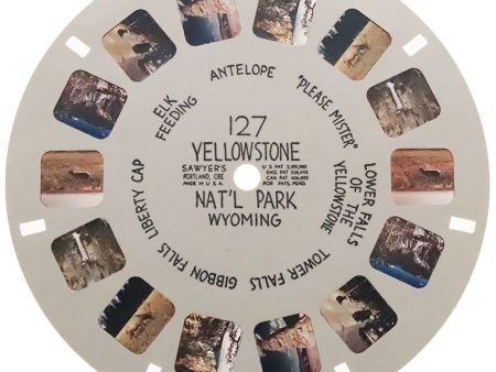 Yellowstone Nat l Park - Wyoming - View-Master Hand-Lettered Reel - vintage - (HL-127n) Online