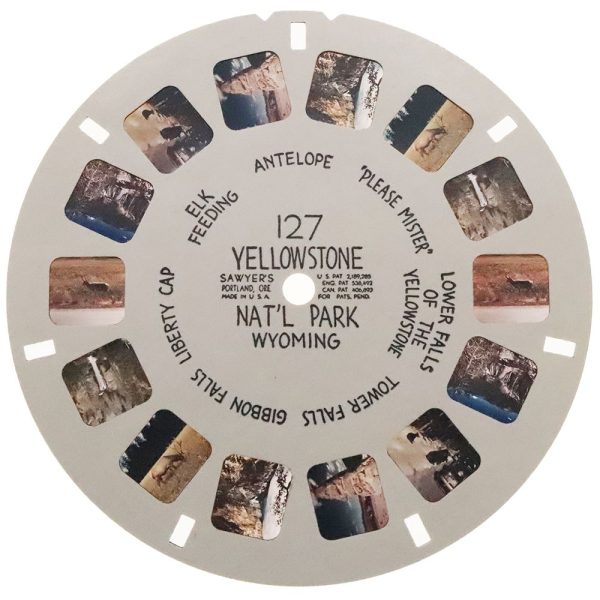 Yellowstone Nat l Park - Wyoming - View-Master Hand-Lettered Reel - vintage - (HL-127n) Online