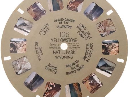 Yellowstone Nat l Park - Wyoming - View-Master Hand-Lettered Reel - vintage - (HL-126n) For Discount