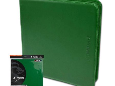 BCW Z-Folio LX 12-Pocket - Green Supply