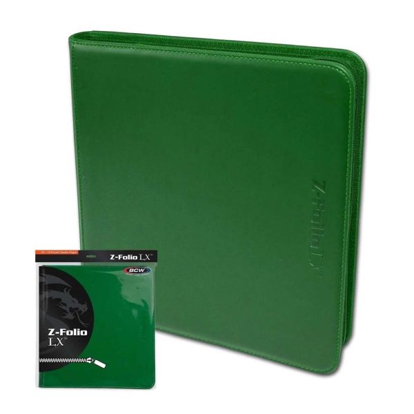 BCW Z-Folio LX 12-Pocket - Green Supply