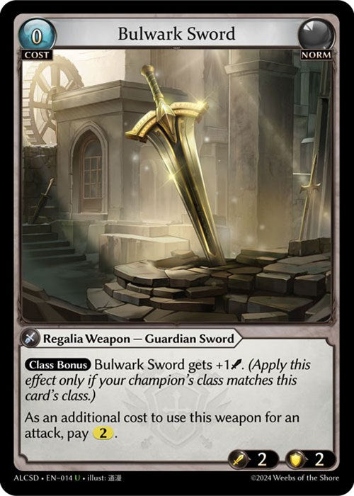 Bulwark Sword (014) [Dawn of Ashes: Starter Decks] Hot on Sale