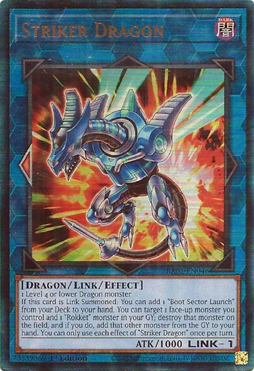 Striker Dragon [RA01-EN046] Prismatic Ultimate Rare For Sale