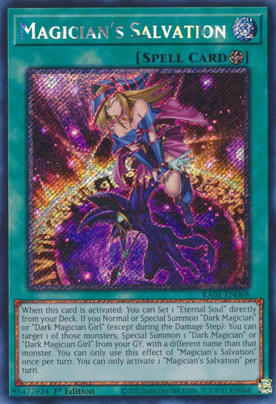 Magician s Salvation [RA01-EN068] Platinum Secret Rare For Cheap